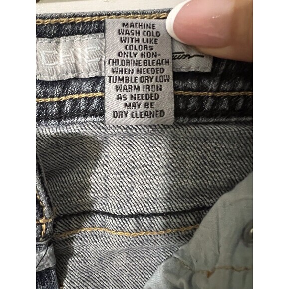 Chicos Platinum Jeans Size 2 Short Bootcut Petite Medium Slimming - Picture 7 of 13